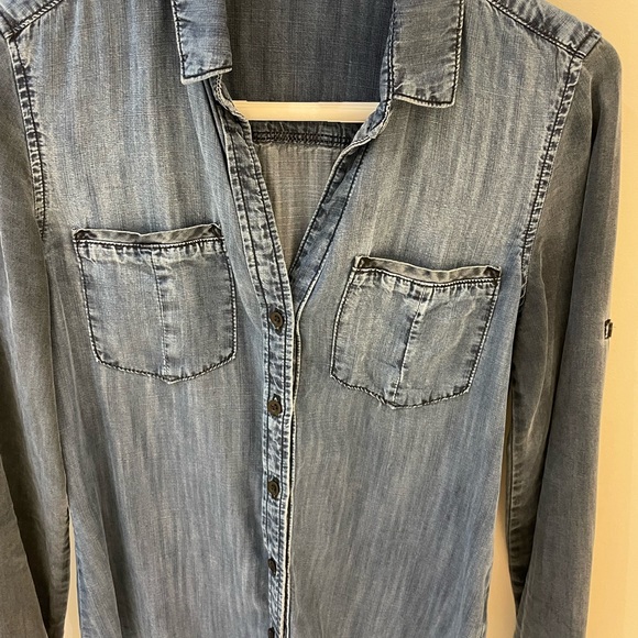 Bella Dahl blue denim top size XS - Picture 2 of 3